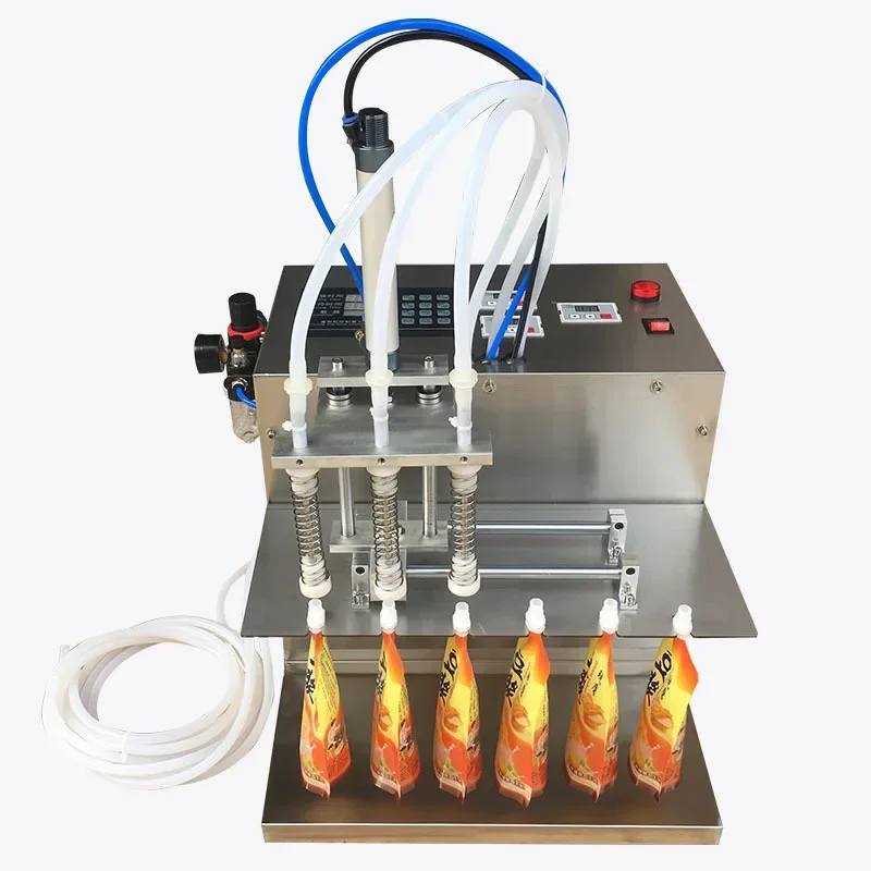 Small 3-head semi-automatic bag of water, soy milk, milk, traditional Chinese medicine liquid, yogurt suction nozzle
