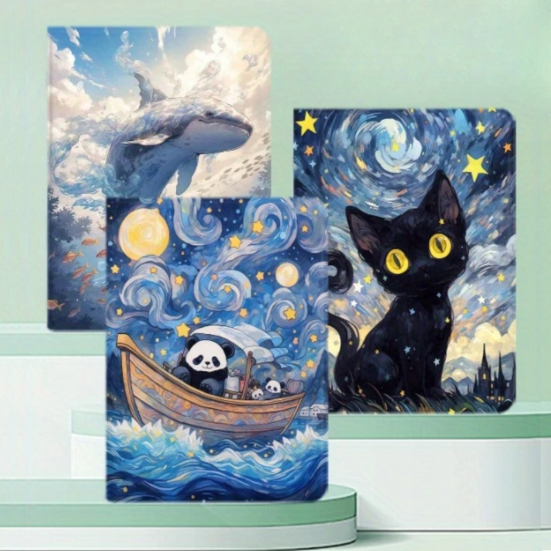 Cute Panda Dolphin Protective Cover For iPad Case iPad 10th Gen 12.9 4th 5th 6th Air 4th 5th 10.9 Pro 11 2nd 3rd 4th iPad 10.2