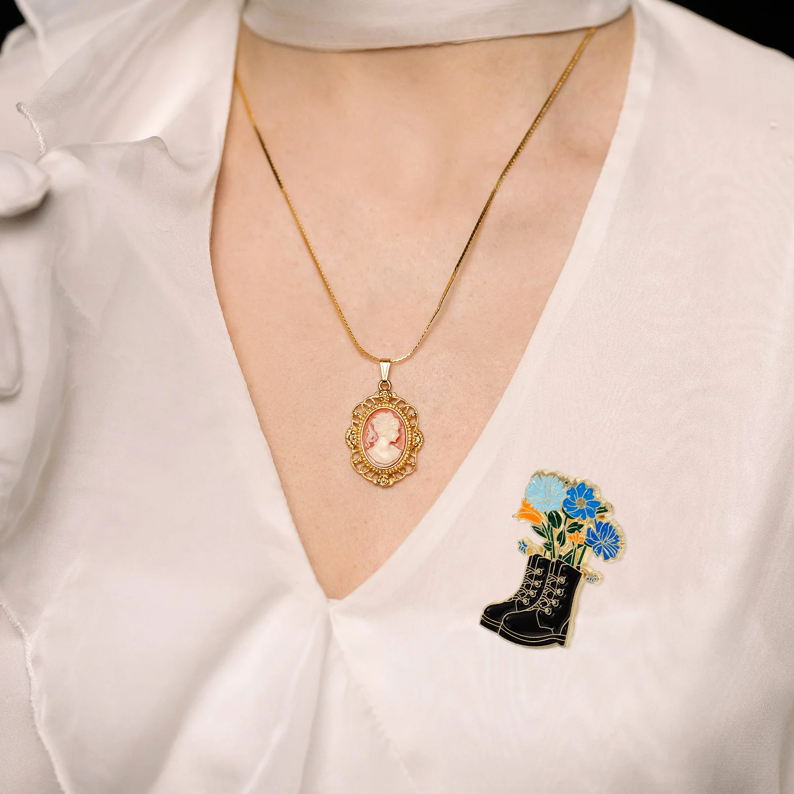 

Has Brooch Accessories Clothes Pin Fashion for Women Apparel Dancing Girl Clothing Pins Miss