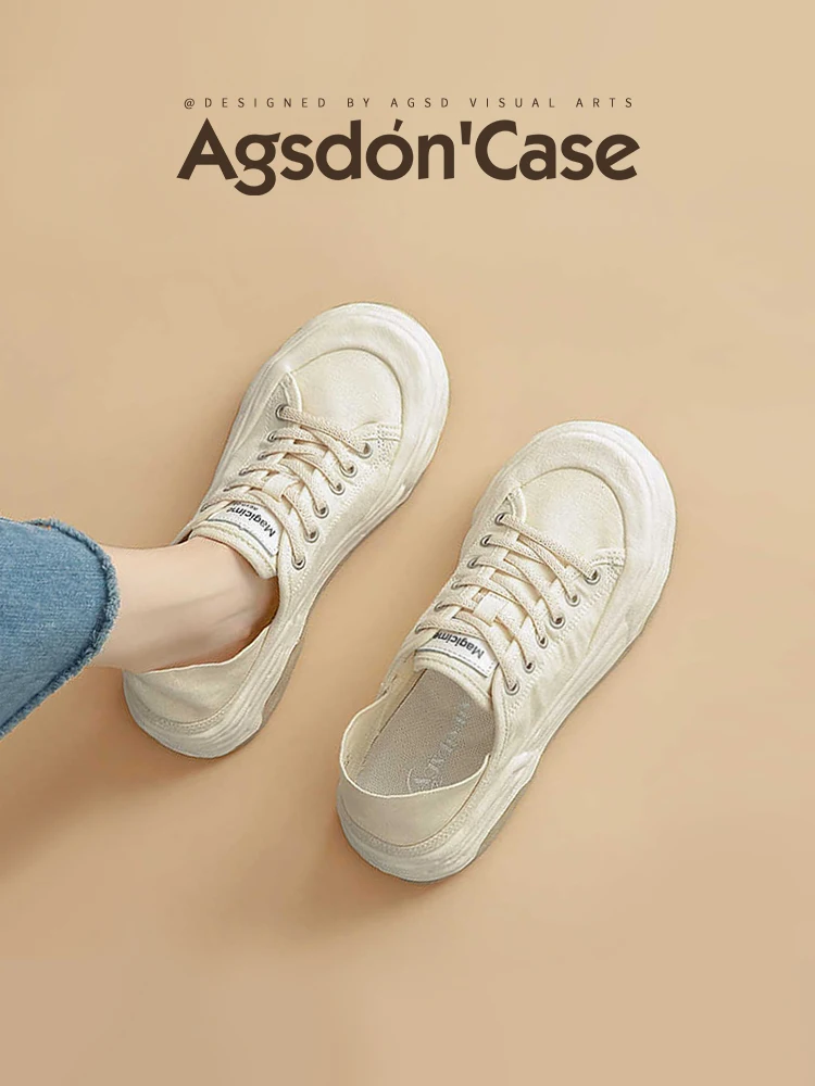 

Agsdon Canvas oes Женские туфли на плоской подошве, повседневные свободные туфли с перекрестным синим низом и резиновой подошвой, однотонные летние новые туфли