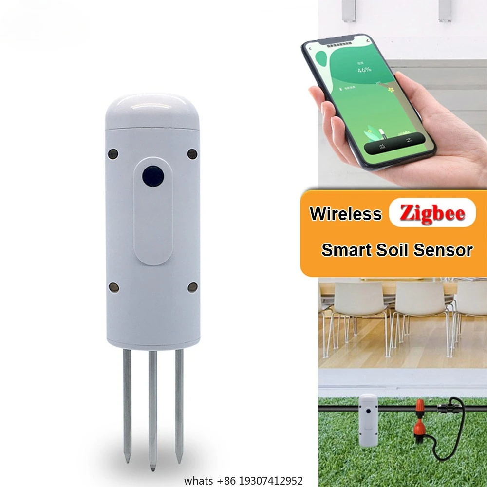 

Zigbee Wireless Soil Moisture Meter Temperature Humidity Tester Plant M-onitor IP67 Waterproof Detector for Garden Planting