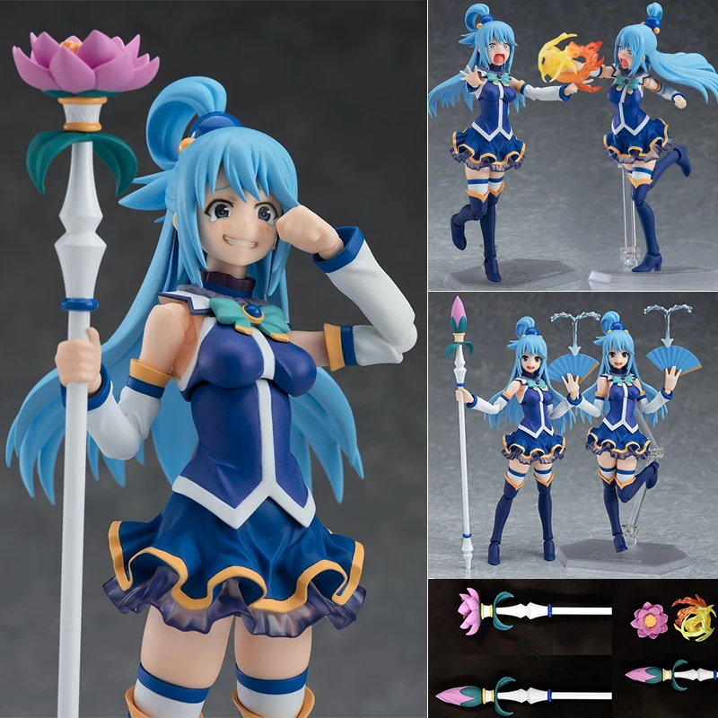 Figma # 399 Konosuba 2 Aqua Anime Figure God's Blessing on this Wonderful World! Figurines d'action Megumin/Yunyun/Darkness