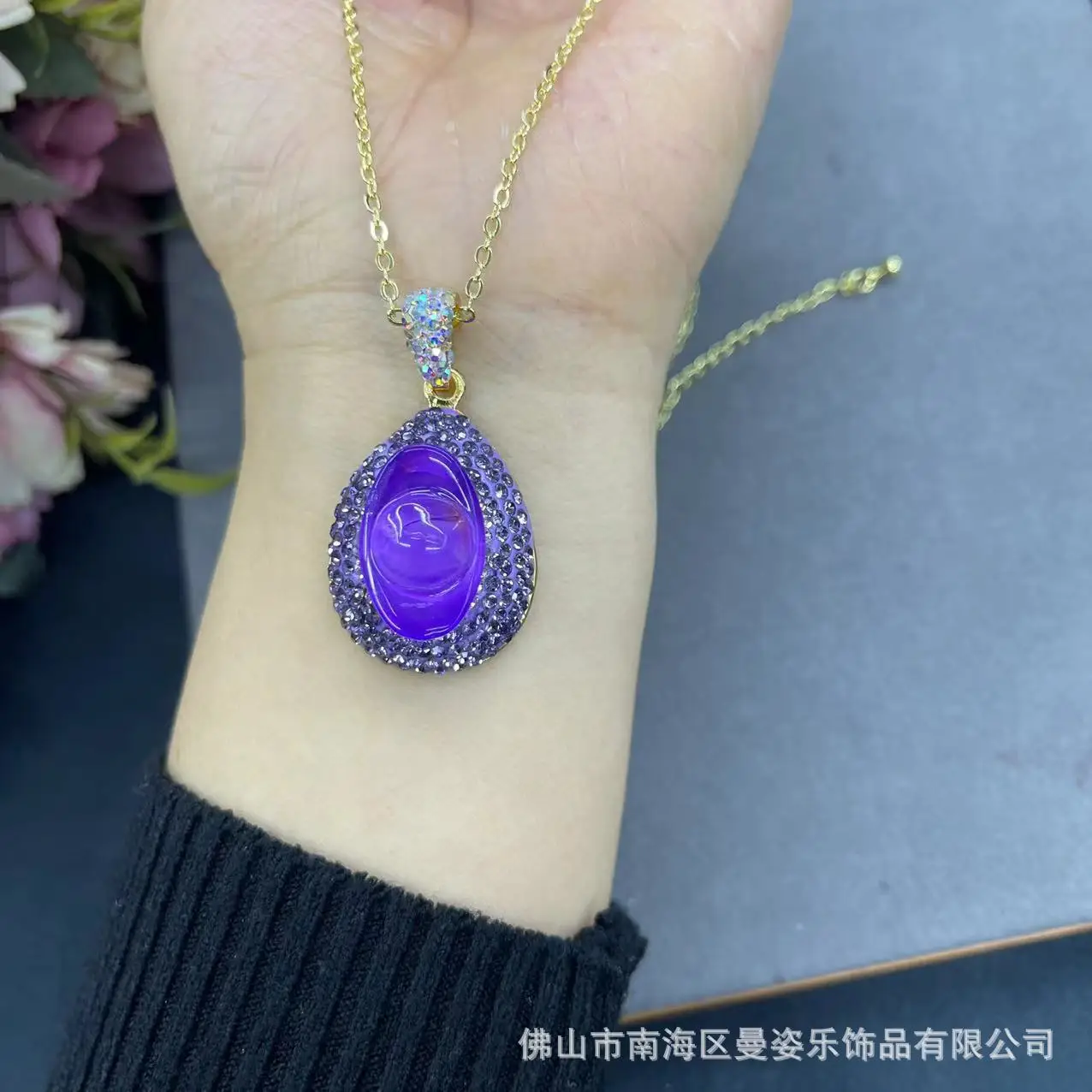 DIY accessories New Year's goods explosion glazed gold ingot exquisite four-piece jewelry, new Chinese popular vintage recommend