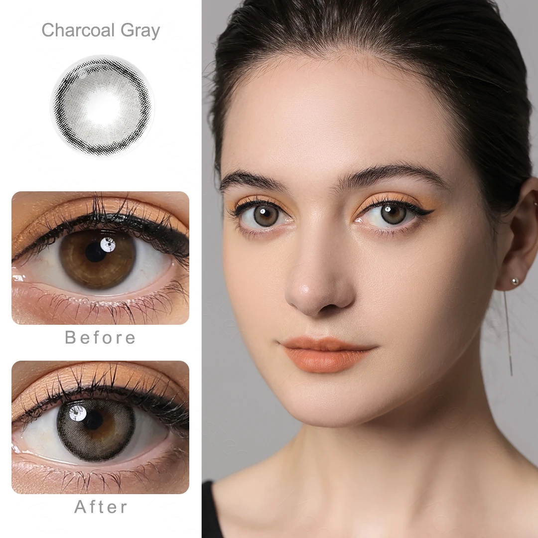 Magister Color Contact Lenses For Eyes Gray Lenses 1Pair Colored Contact Lens Beautiful Pupils Contact Lenses Eyes Cosmetics