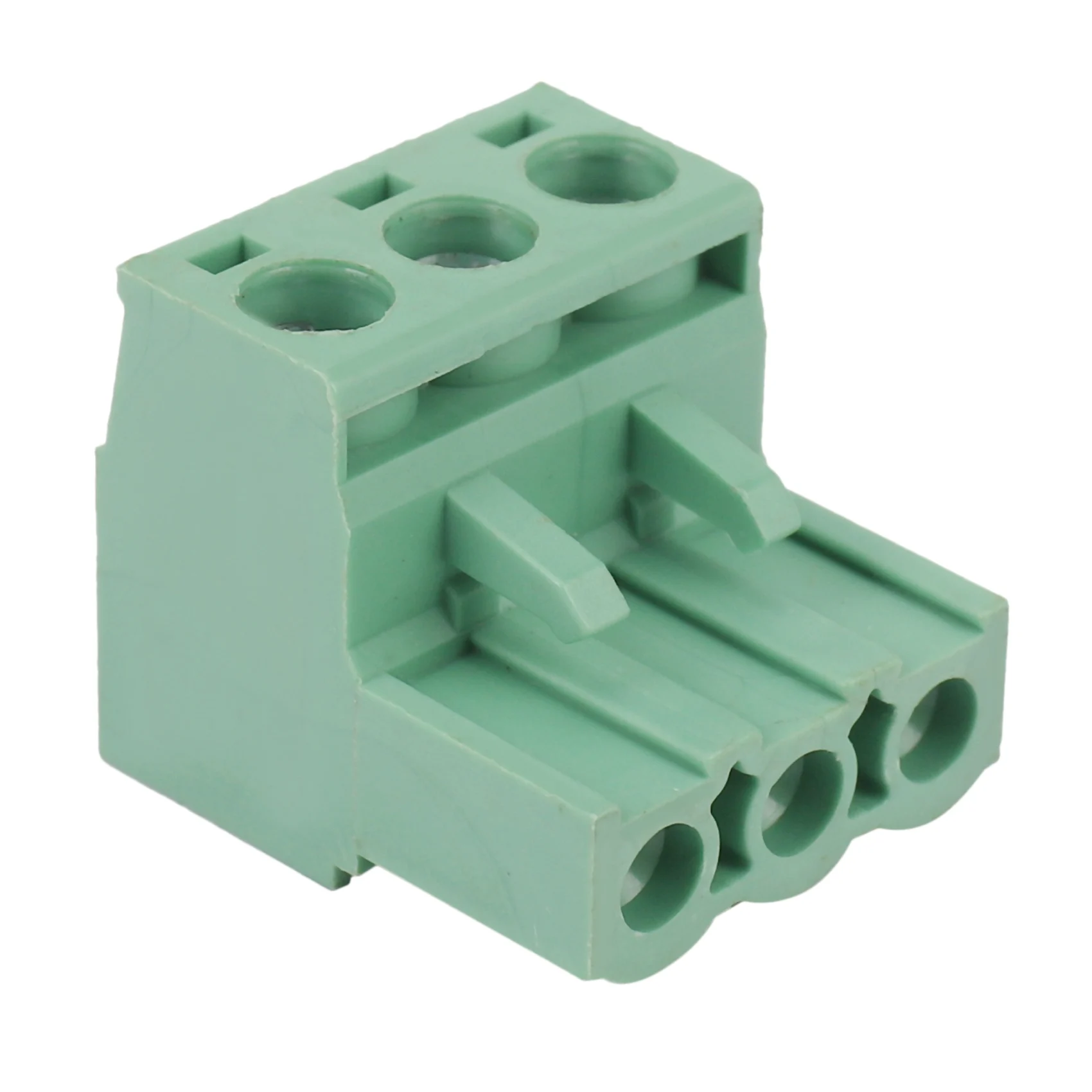 New 10Pcs 5.08mm Pitch 3Pin Plug-in Screw PCB Terminal Block Connector Right Angle