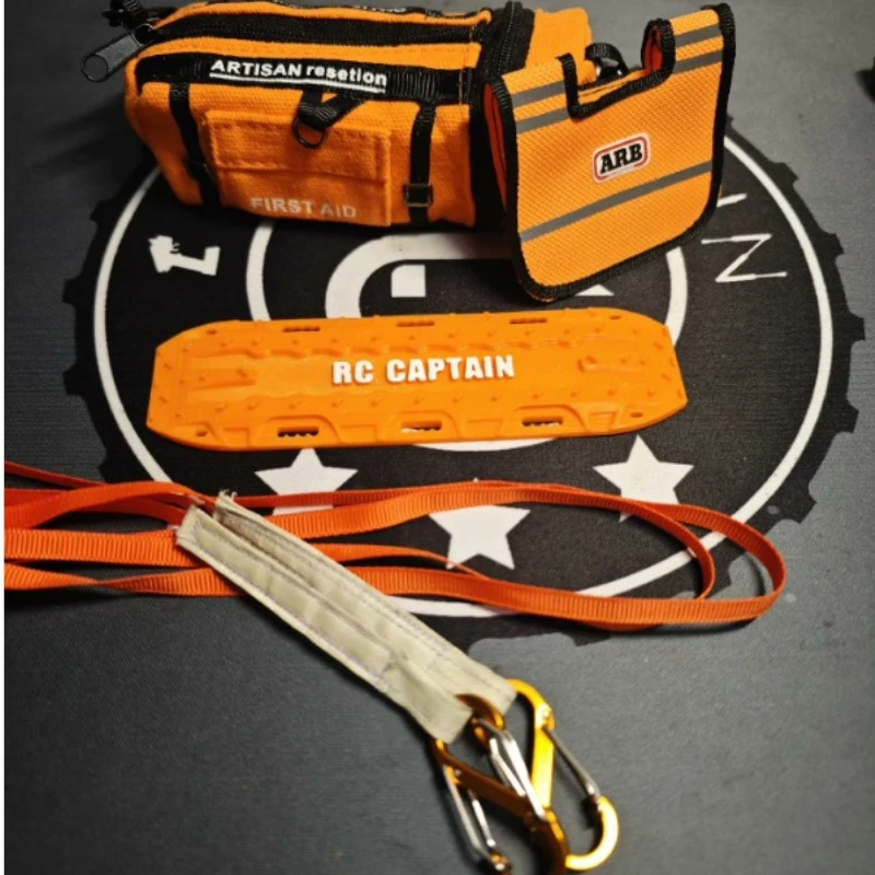 จําลองหนีแผ่น Tow Hook ชุดกู้ภัยตกแต่งสําหรับ 1/10 1/8 RC Crawler รถ TRX6 RC4WD D90 AXIAL SCX10 TRX4 MK07 ถัง 300