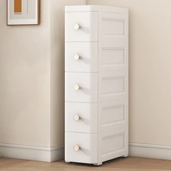 20/25cm Gap Storage Cabinet Living Room Drawer Cabinet Kitchen Bathrrom Drawer Style Storage Cabinet 3/4/5/6/7 Sections