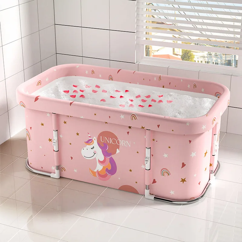 Aluminum Alloy Bracket Bathtub Bidet Body Large Bathtub Thicken Shower Barrel Available Foldable Tub Portable Spa Bathtub