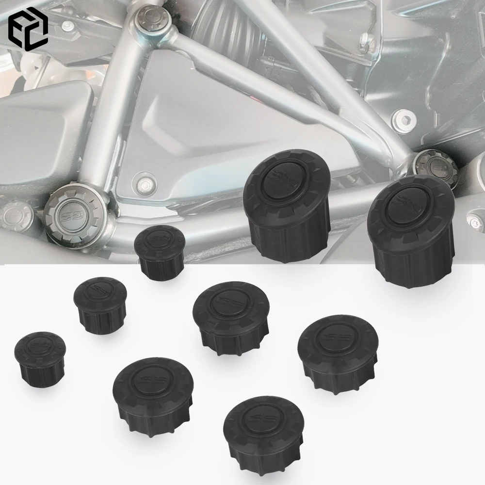 9PCS Motorcycle Frame Hole Caps Cover Plug For BMW R1200GS R 1200 GS LC Adventure ADV R1250GS R 1250 GS Adventure 2014-2023