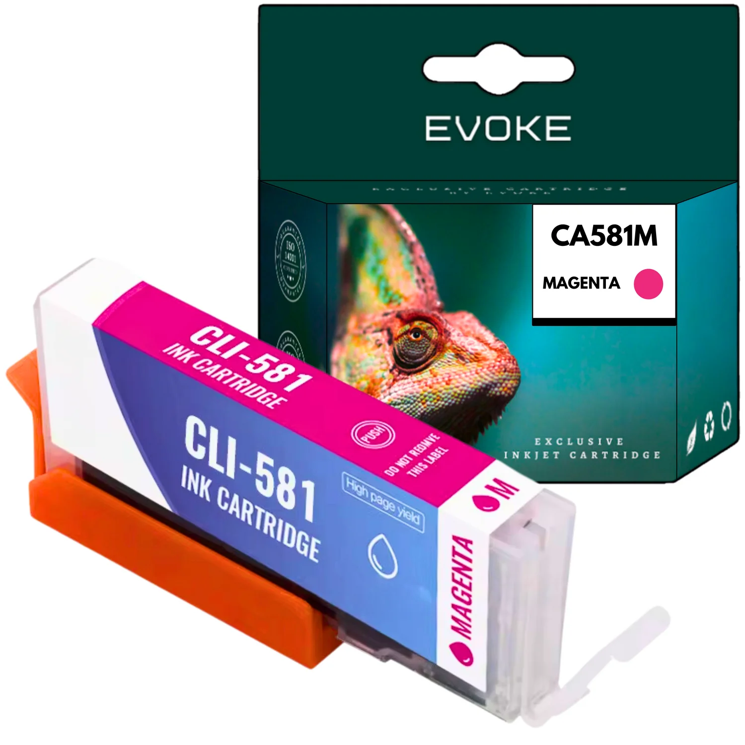Evoke Compatibele Inkt voor Canon Cli-581Xl Cli581Xl Cli-581M Magenta 12 ml 760 Pagina's Pixma Tr7550 8550; Ts6150 6151 6250 6251 6350 6350A 6351 705 705A 8100 8150 8151 8152 8250 8251 8252 9150 9155