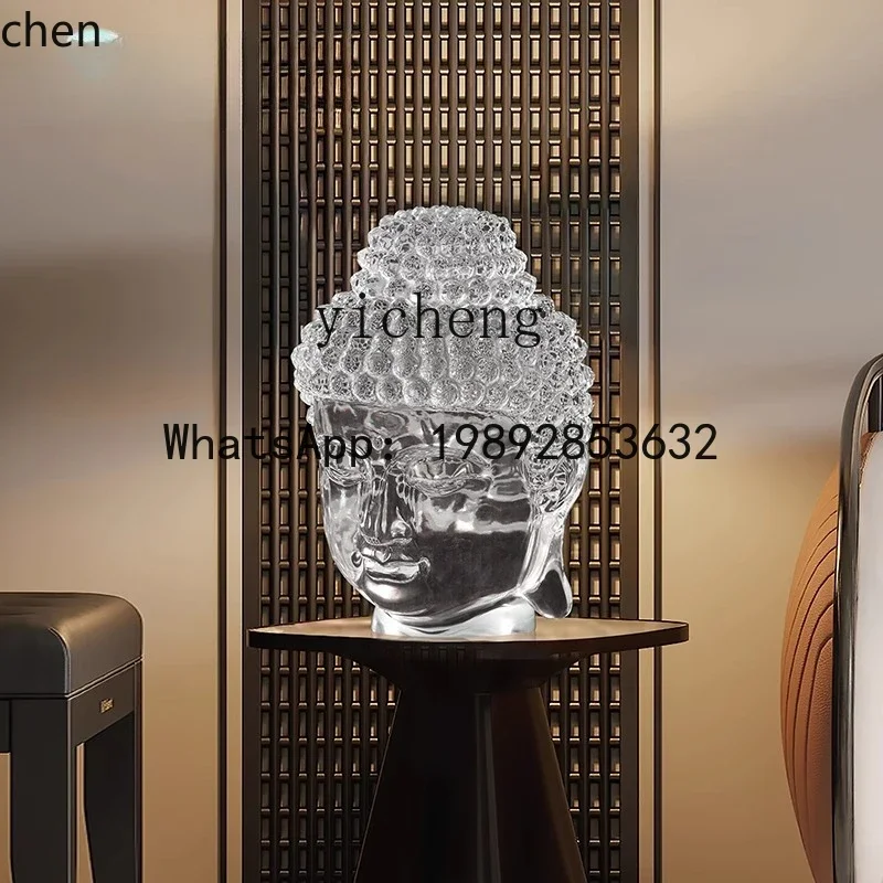 

YFY living room Buddha head resin sculpture decoration hotel entrance model room handicraft ornament table