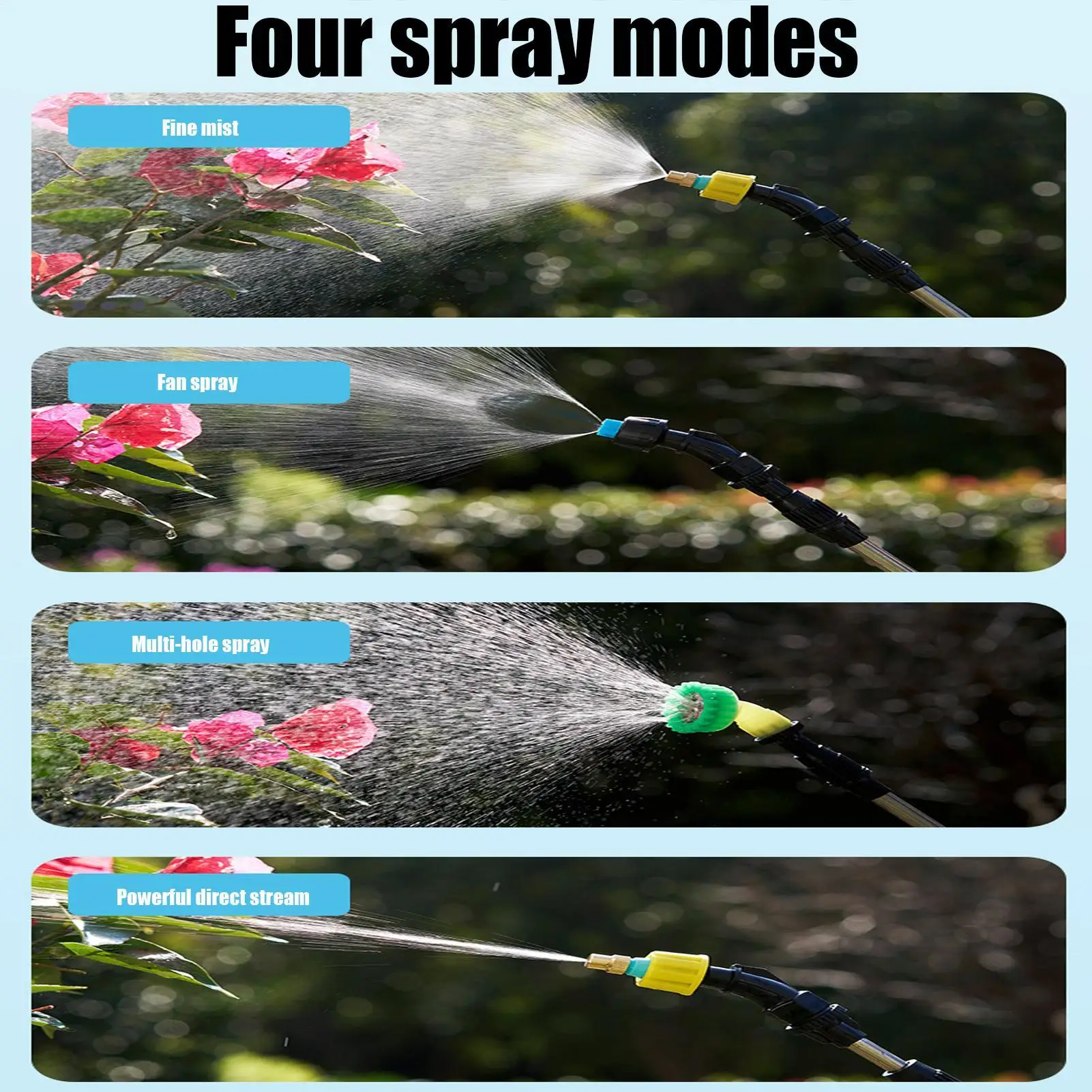 

Electric Garden Sprayer 1 Gallon Weeds Controlling Mister Gardening Sprayer With Adjustable Nozzle For Lawn Garden Greenhouse