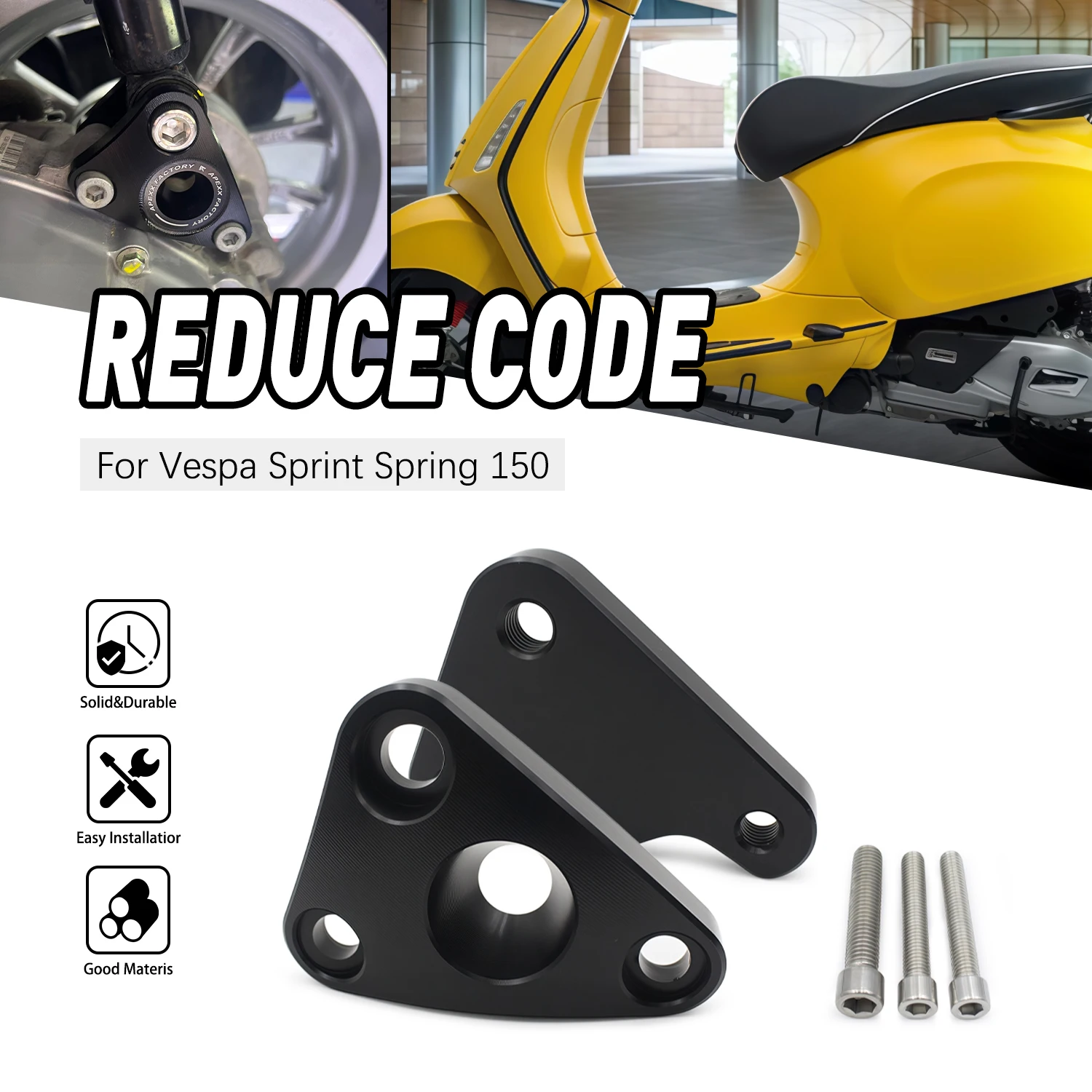 

Shock Absorber Bracket Rear Seat Height Reduce Rack For Vespa Sprint 150 Primavera 150 Replacement Motor Parts