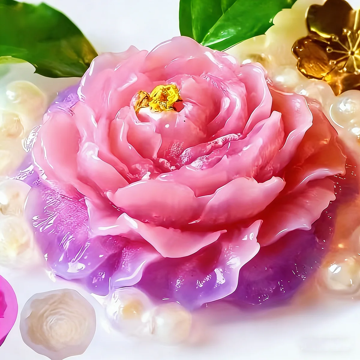 3D Pfingstrosen-Blumen Silikonform, DIY Kerzen- und Seifenform, Gips- und Harzform, Handgefertigtes Dekorationswerkzeug für Hochzeit, Jubiläum, Geburt