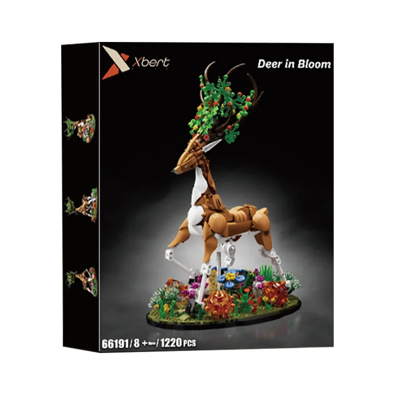 

IN STOCK 66191 MOC Forest deer Building Blocks Assembling Animal Elk Bricks Model DIY Children's Toys Christmas Gift Set