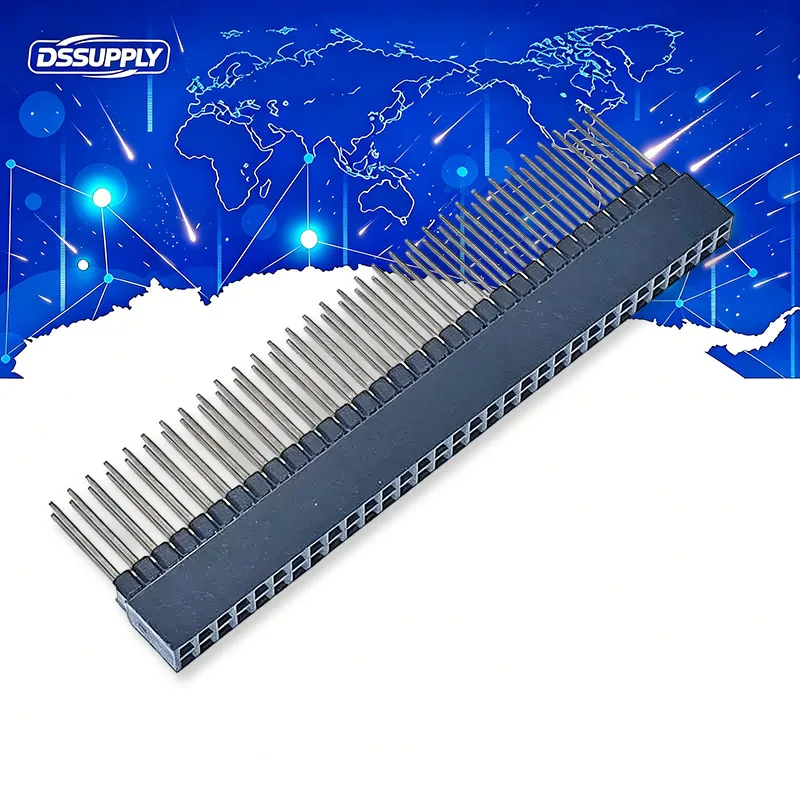 1PCS 2.54mm 2x10P/20P/32P/40 Pin Female Stacking Header Connector Dual Row 2*10P 2*20P 2*32P 2*40P PC104 For Raspberry Pi 2