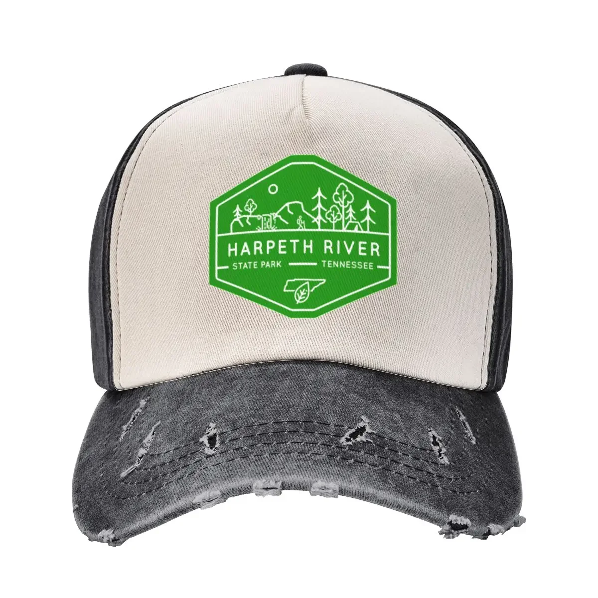 

Harpeth River State Park Badge Logo Baseball Cap Visor Christmas Hat beach hat Male hat Mens Tennis Women's