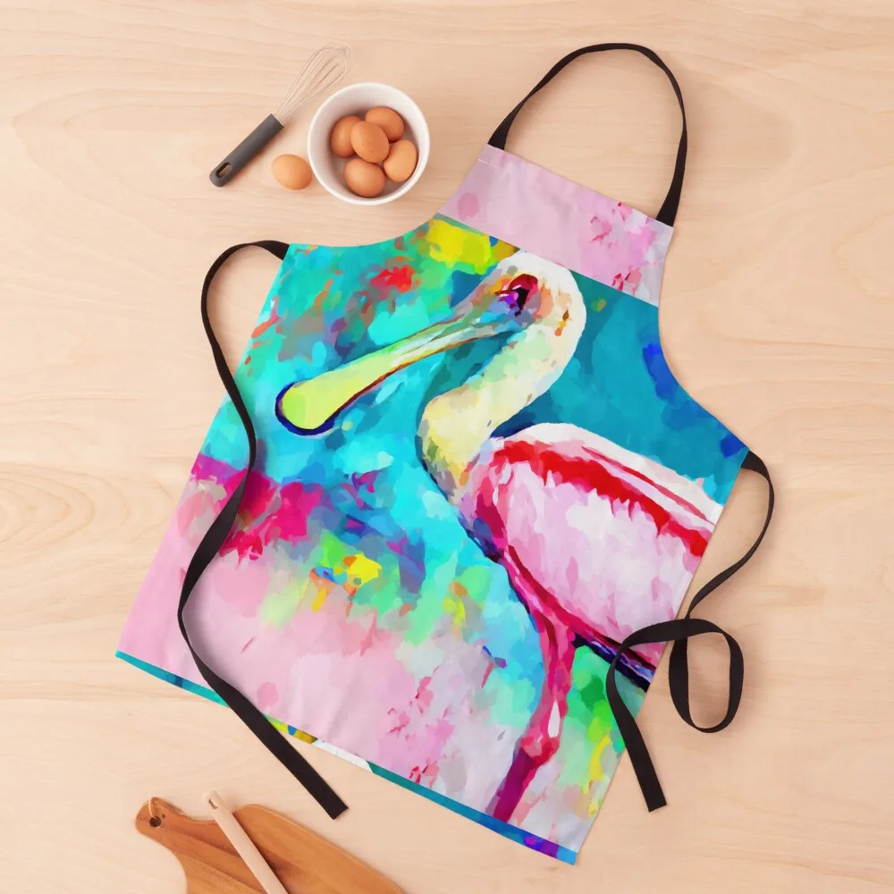 

Roseate Spoonbill 2 Apron esthetician Women's Home Clothes work gowns for women cleaning chefs Apron