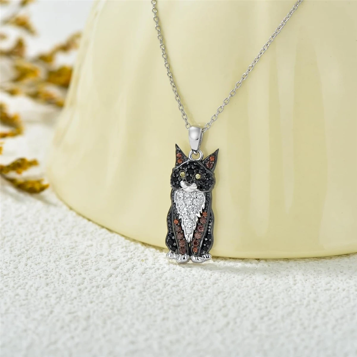 Creative and Handsome Maine Coon Cat Pendant Necklace for Women Exquisite Pet Kitten Jewelry Accessories Cat Lovers Holiday Gift