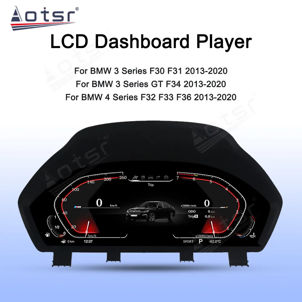 2023 Car LCD Dashboard For BMW 3 4 Series F30 F31 F34 F32 F33 F36 2013-2020 LCD Instrument Panel Car Speedometer Digital Cluster