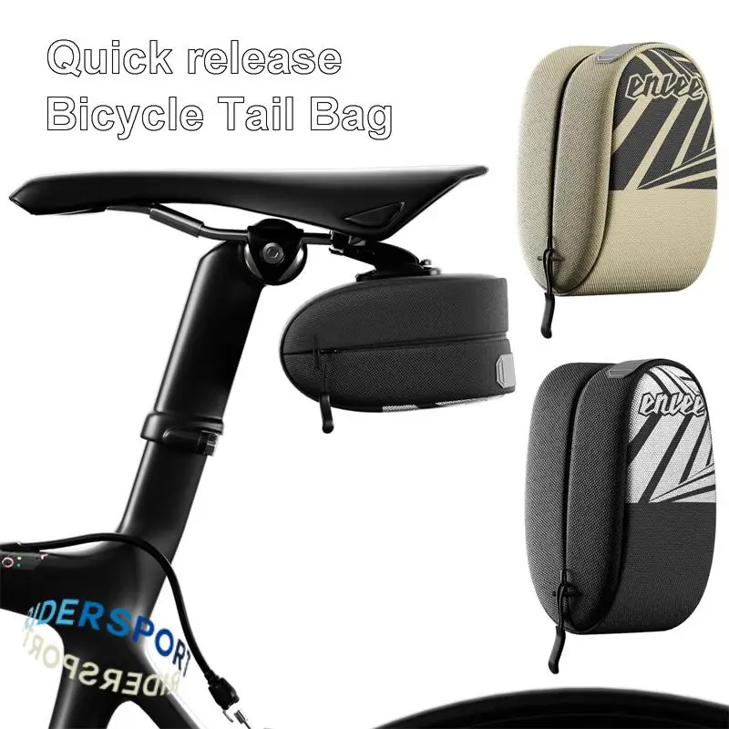 Bicycle Tail Bag Mountain Bike Quick Release Tail Bag Folding Road Bike Cushion Saddle Tool Storage Tail Bag Equipment