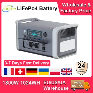 1024WH Portable Energy Station, LIFEPO4, 1800W, 220V, solar generator, power storage, 1600W, 110V, backup, powerbank, camp, fish 8 Main Sales Power Accumulator 220V - №4