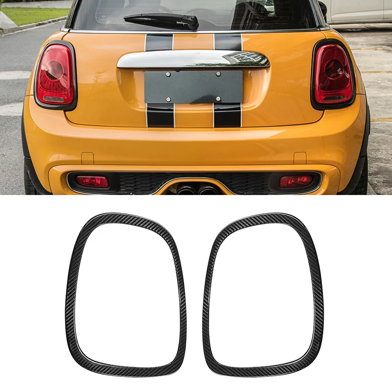 

Carbon Fiber Car Headlight Frame Rear Lamp Cover Foglight Stickers Trim For Mini Cooper Countryman F60 Clubman F54 F55 F56 F57