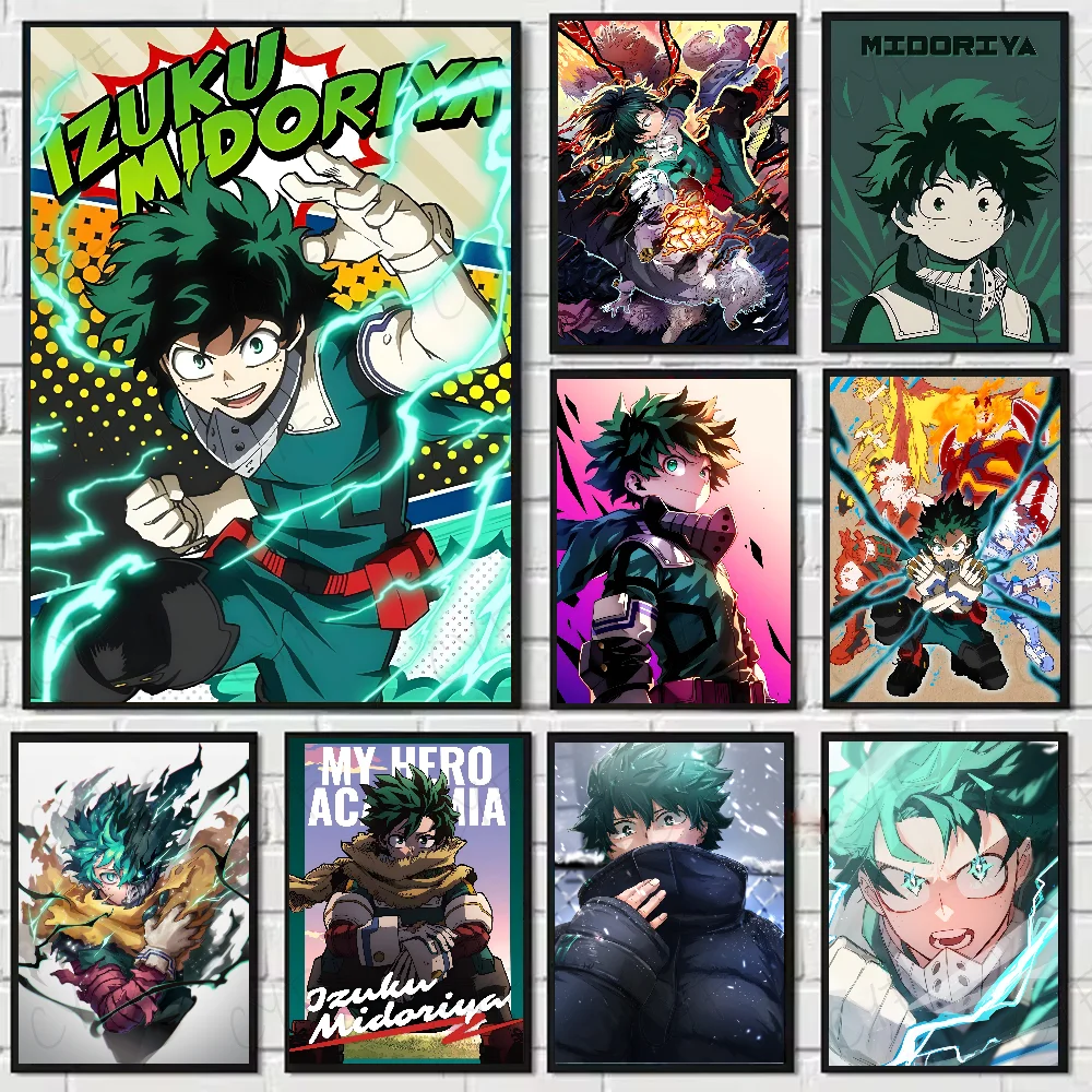 My Hero Academia Midoriya Izuku Poster HD art sticky wall waterproof home living room bedroom bar aesthetic decoration