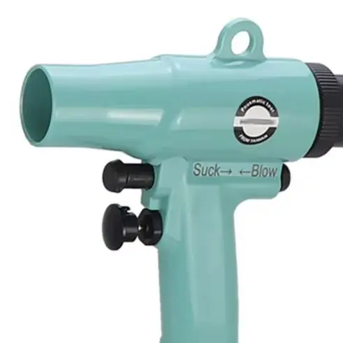 Pneumatic Art Paint Spray Adjustable Pressure Dual Suction Blow For Colorful Shell Flakes Texture Coating Tool With 1.1m Tube