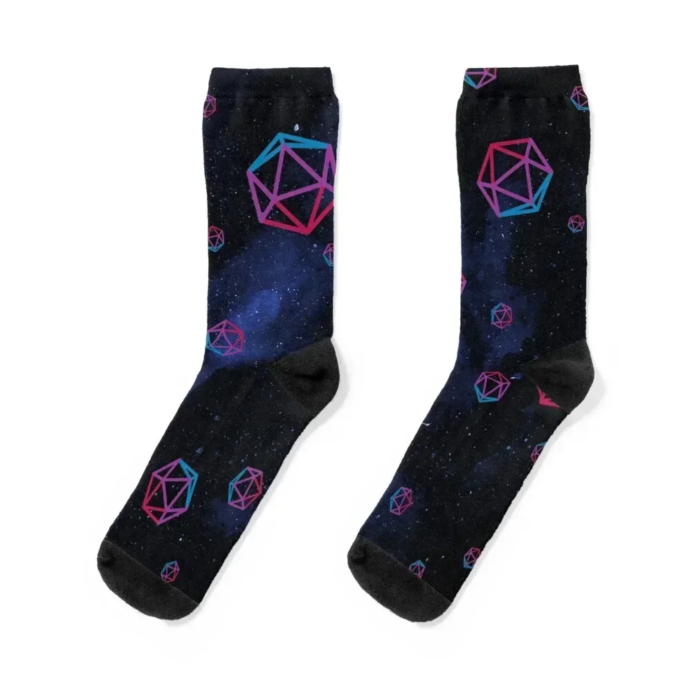 bi dice in space Socks cycling Novelties Thermal man winter Women's Socks Men's