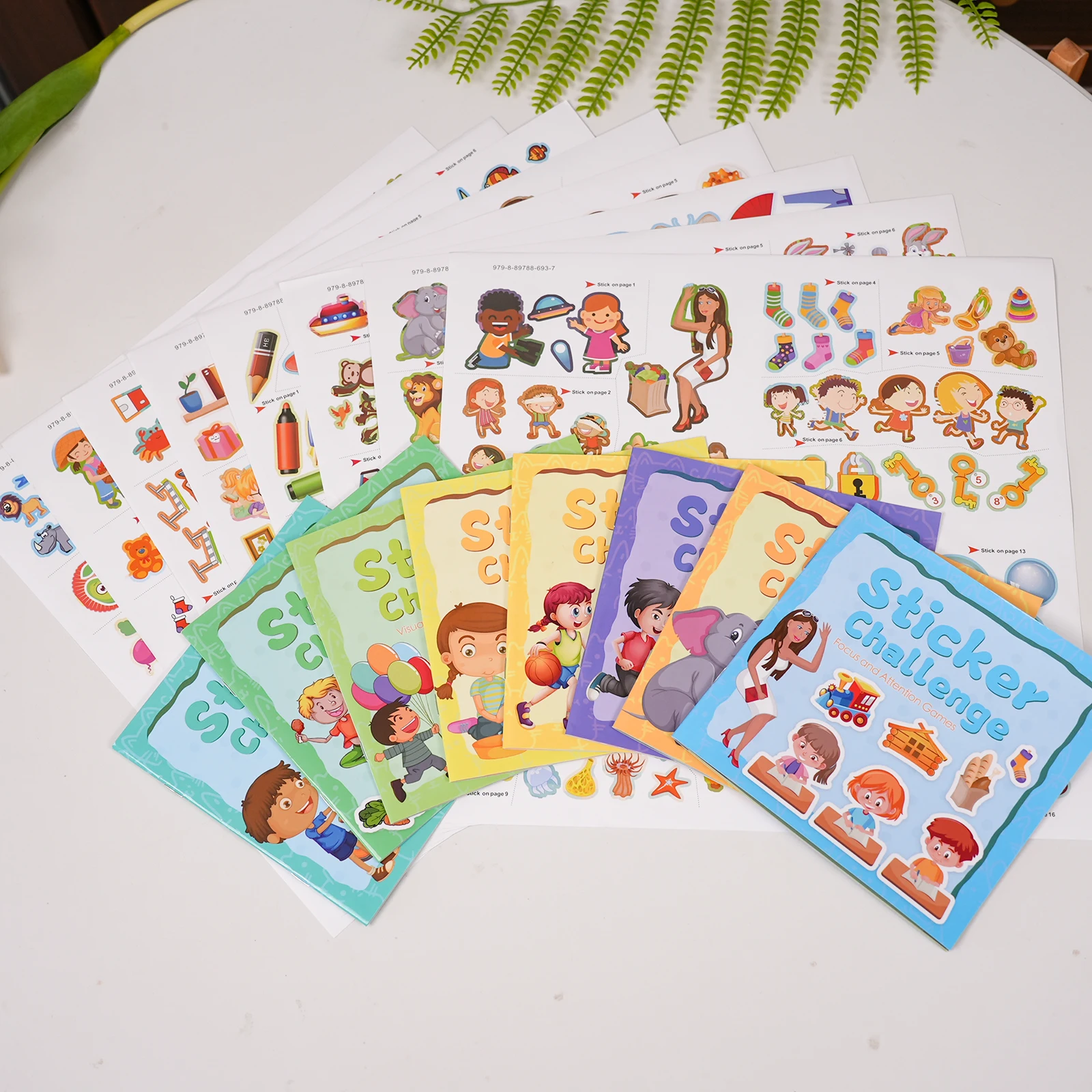 Sticker Activity Book for Kids Parent Child Interactive Game Book Lovely Cartoon Patterns Multiple Fun Themes Best Seller