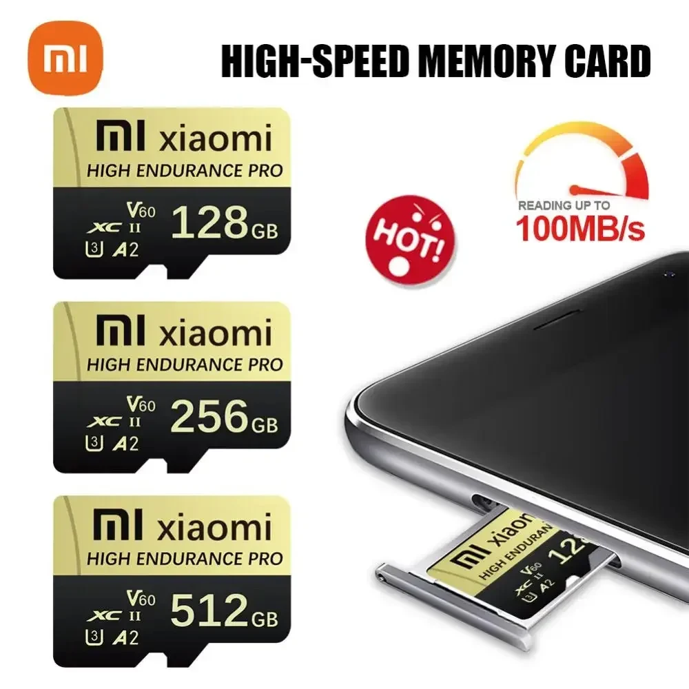 Xiaomi Ultra Micro Mini SD Card 2TB 512GB HS Speed Class10 U3 SD Memory Card 128GB 256GB A2 V30 TF Flash Card For Phone Computer