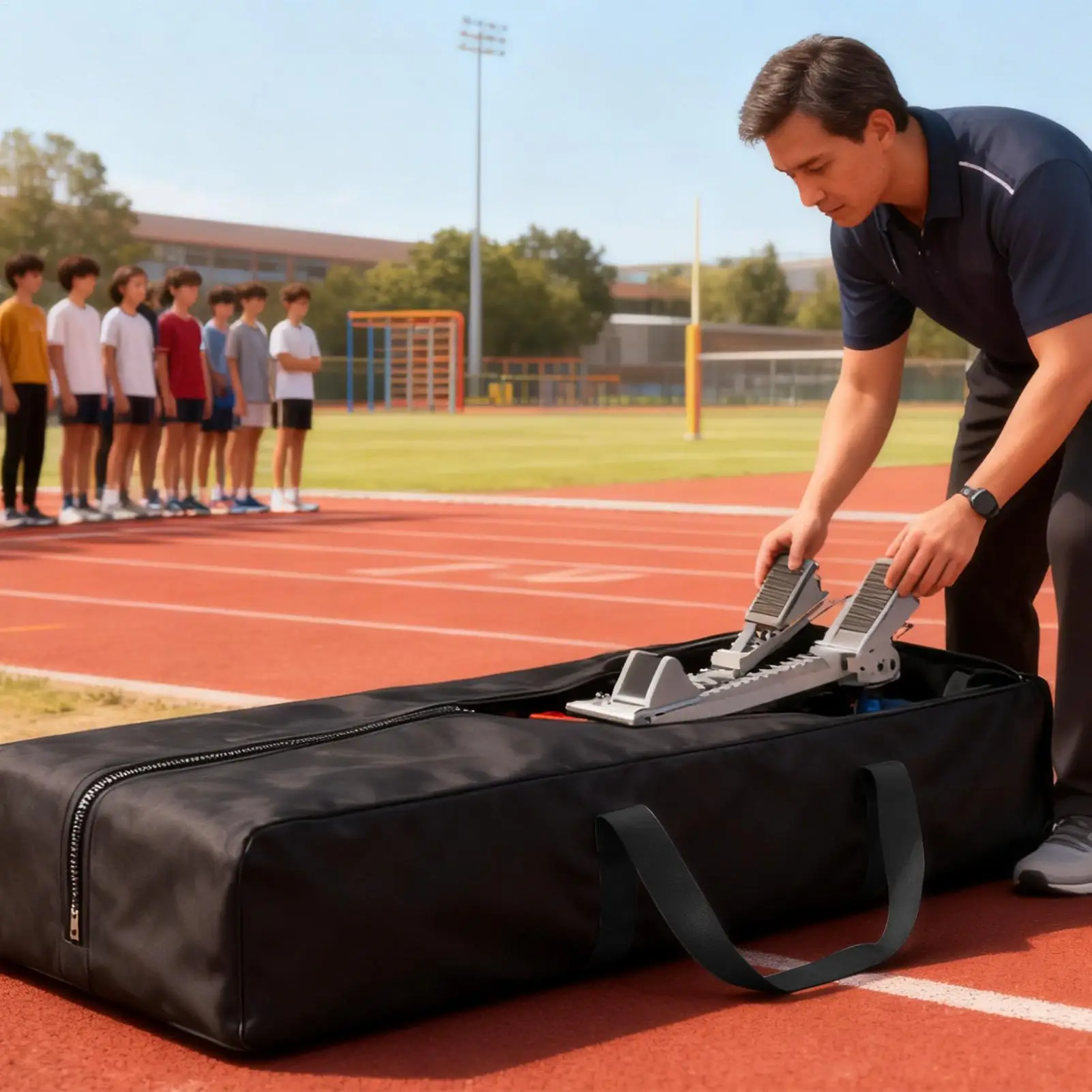 حقائب القماش الخشن الرياضية المحمولة مقاوم للماء تخزين كبير حقيبة سفر بدء كتلة حقيبة حمل للرجال الرياضيين العدائين المدربين