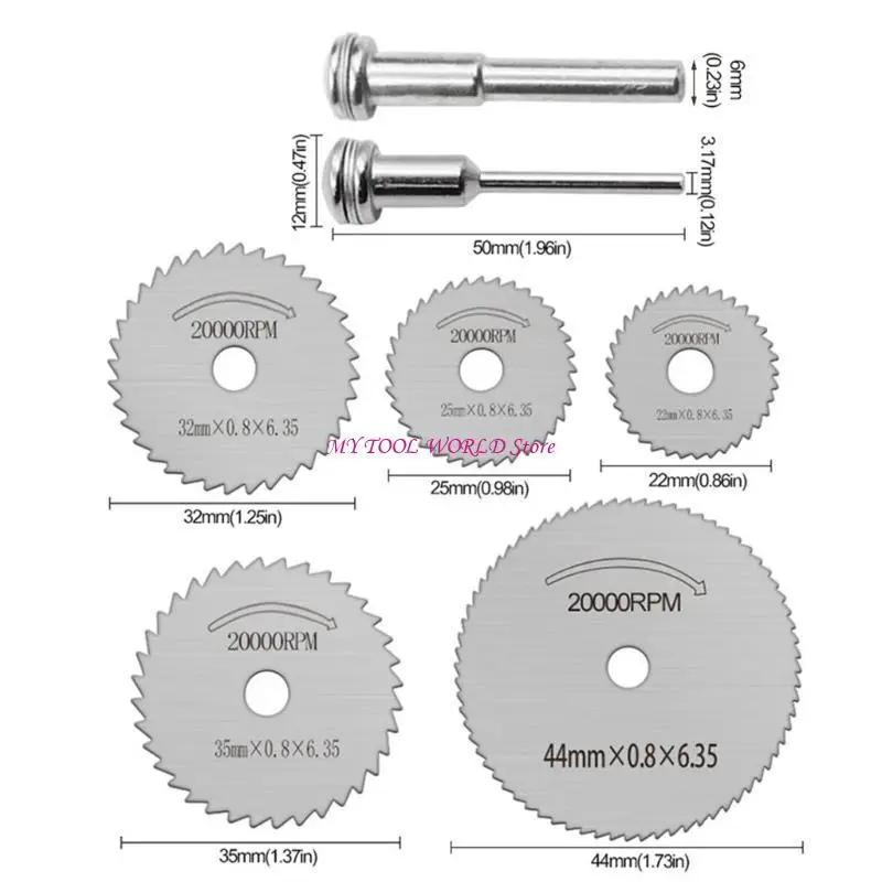 High Durability HSS Circular Cutting Disc Set Suitable for Precise Cutting in Plastic & Metal Professional DIY Use A2BB