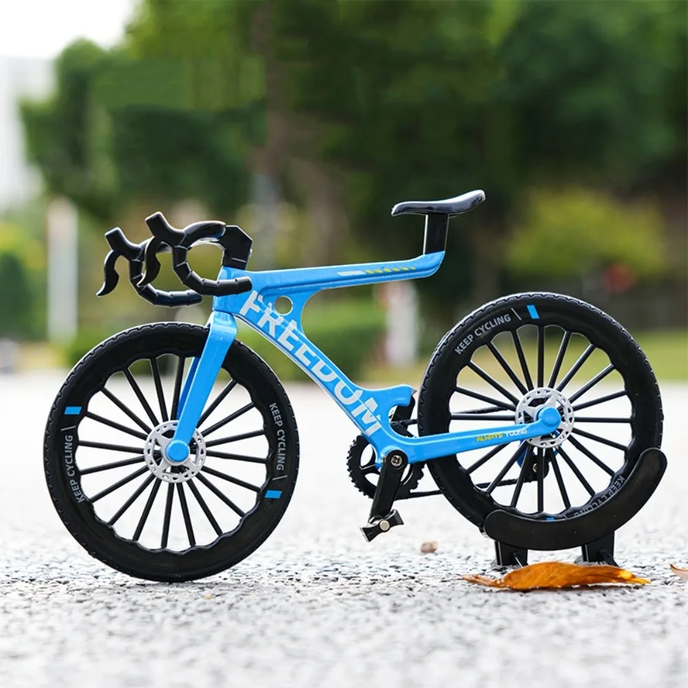 1:8 Scale Mini Bicycle Model Simulation Racing Metal Mountain Bike Toy Miniature Ornament Road BMX Bike Model For Children