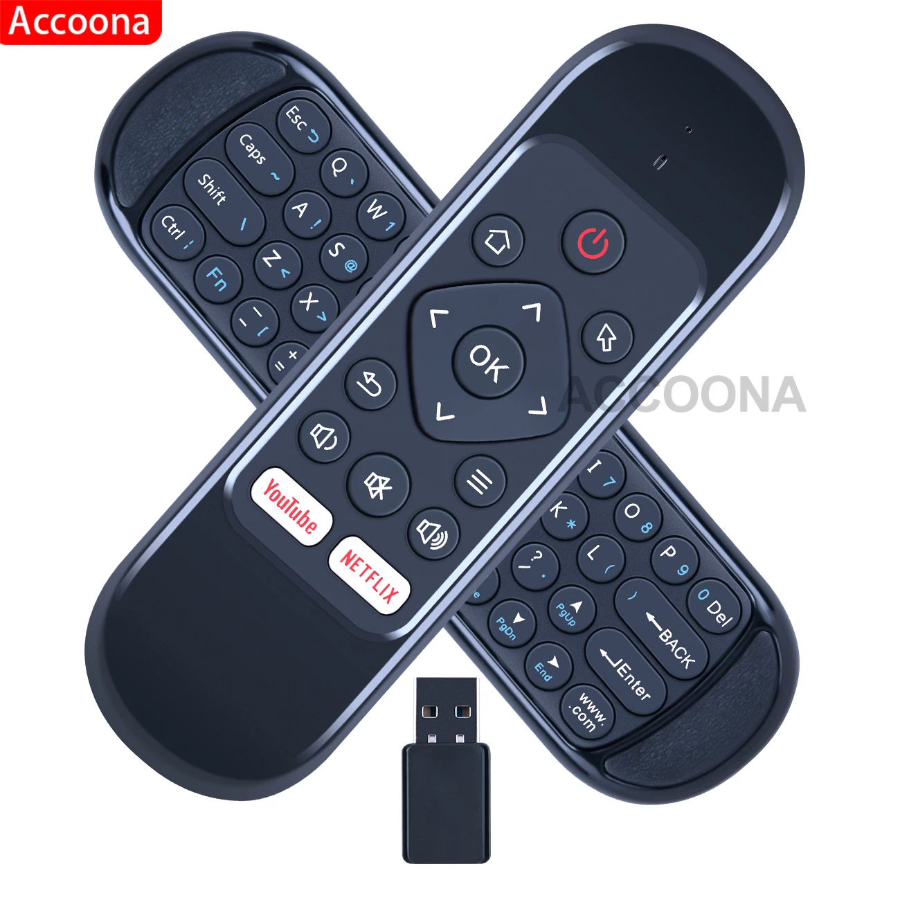 2.4G Wireless Remote Control Air Mouse use for all TV with netflix and youtube