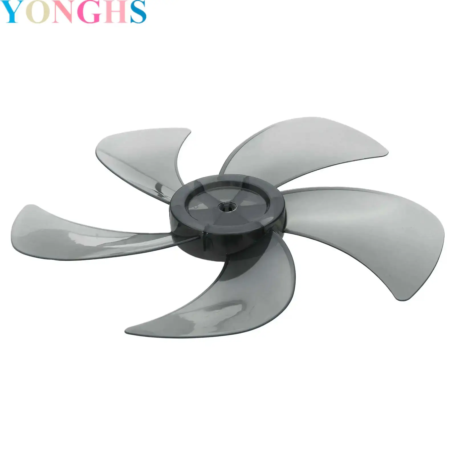 

For 14 Inch Household Plastic Silent Fan Blade 5 Leaves with Nut Cover for Standing Pedestal Fan Table Fanner Accessories