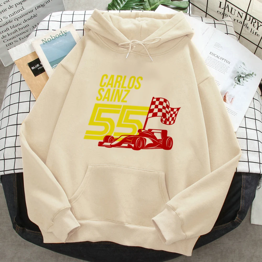 Carlos Sainz Hoodies Frauen Streetwear Pullover Sweatshirts weibliche Harajuku Kleidung