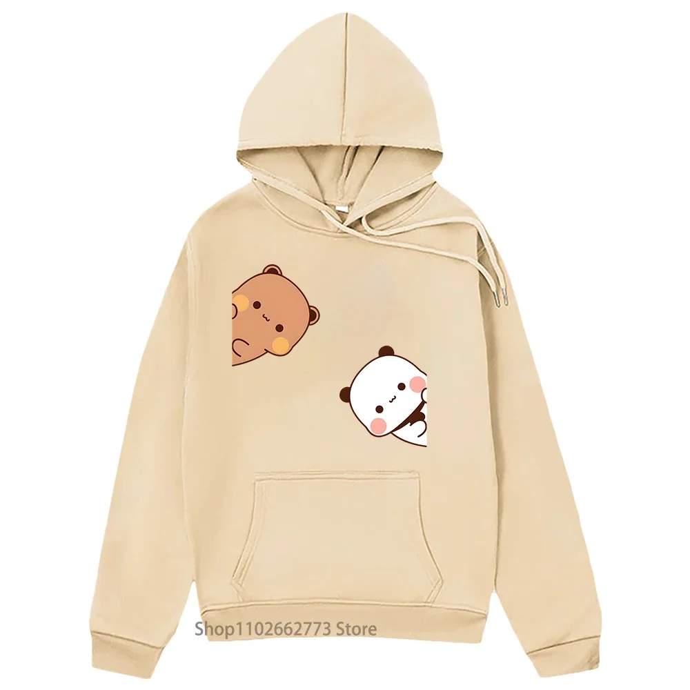 Bubu Dudu Hoodies Couple Tops Cartoon Panda Bear Sweatshirt Women Kawaii Clothes Korean Casual Harajuku Pullover Spring Sudadera