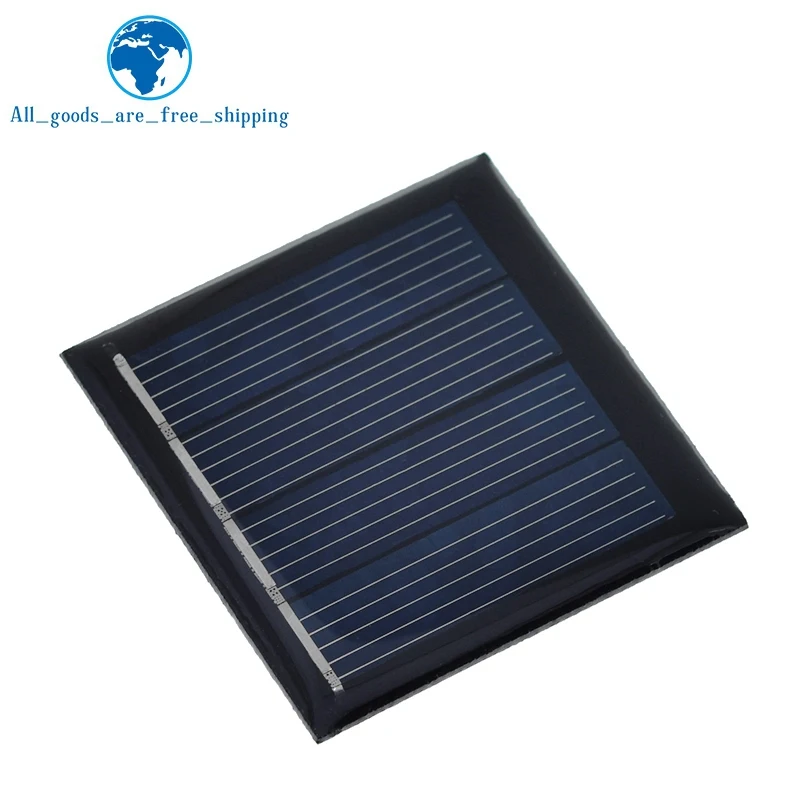 TZT 2V 65mA 0.13W Solar Panel Epoxy Polycrystalline DIY Toy Solar Light Battery Power Charge Module 39.5*39.5MM Mini Solar Cell