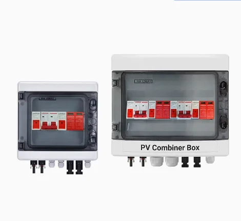 Distribution Box 3 in 3 Out for Photovoltaic Module 6 Way Solar Combiner Box IP66 Waterproof ABS, 500V DC 32A PV Junction