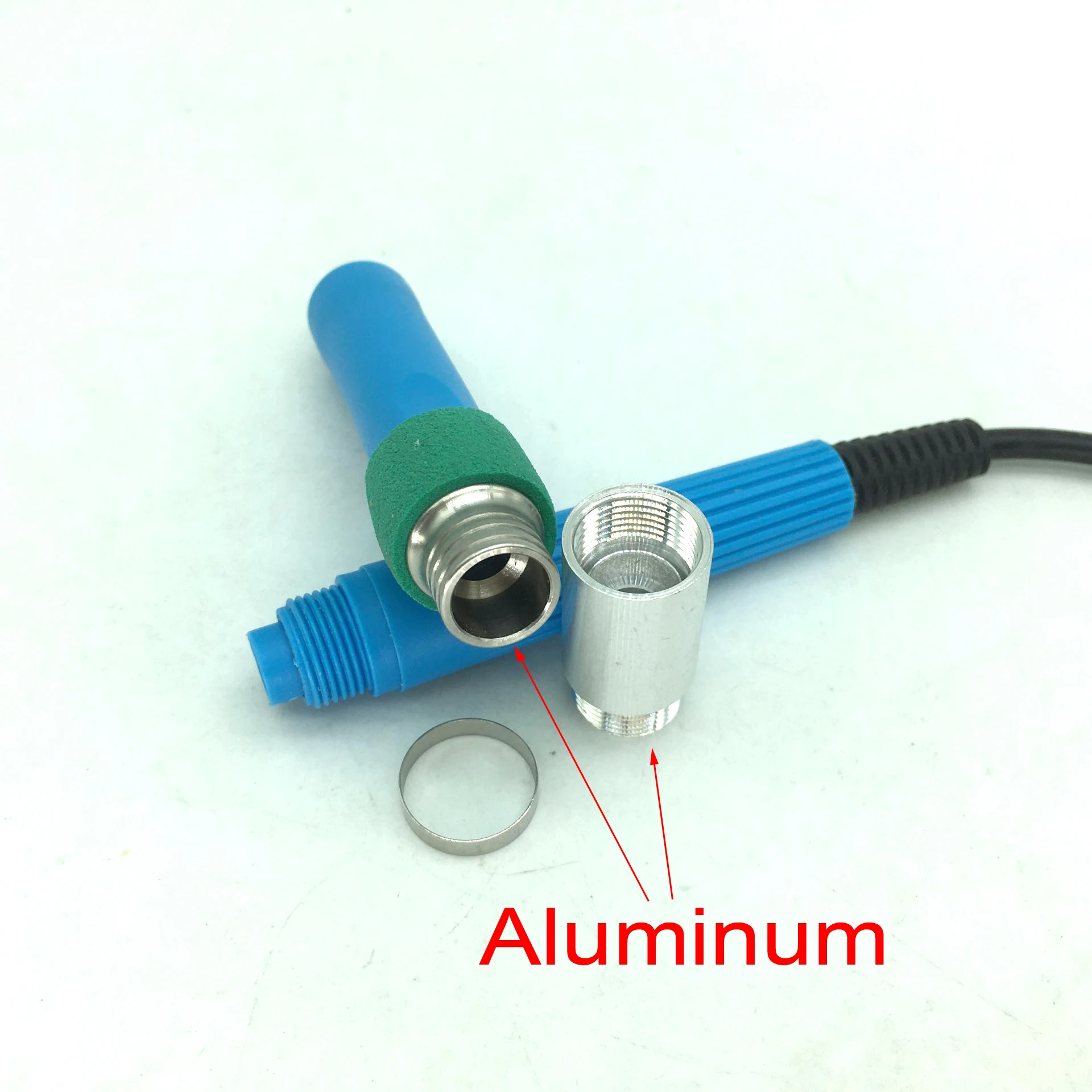 3-pin Aviation Plug Replace Elastic Silicone Cable Handle + T12 Heating Core Tip For BAKON BK-950D Soldering Station