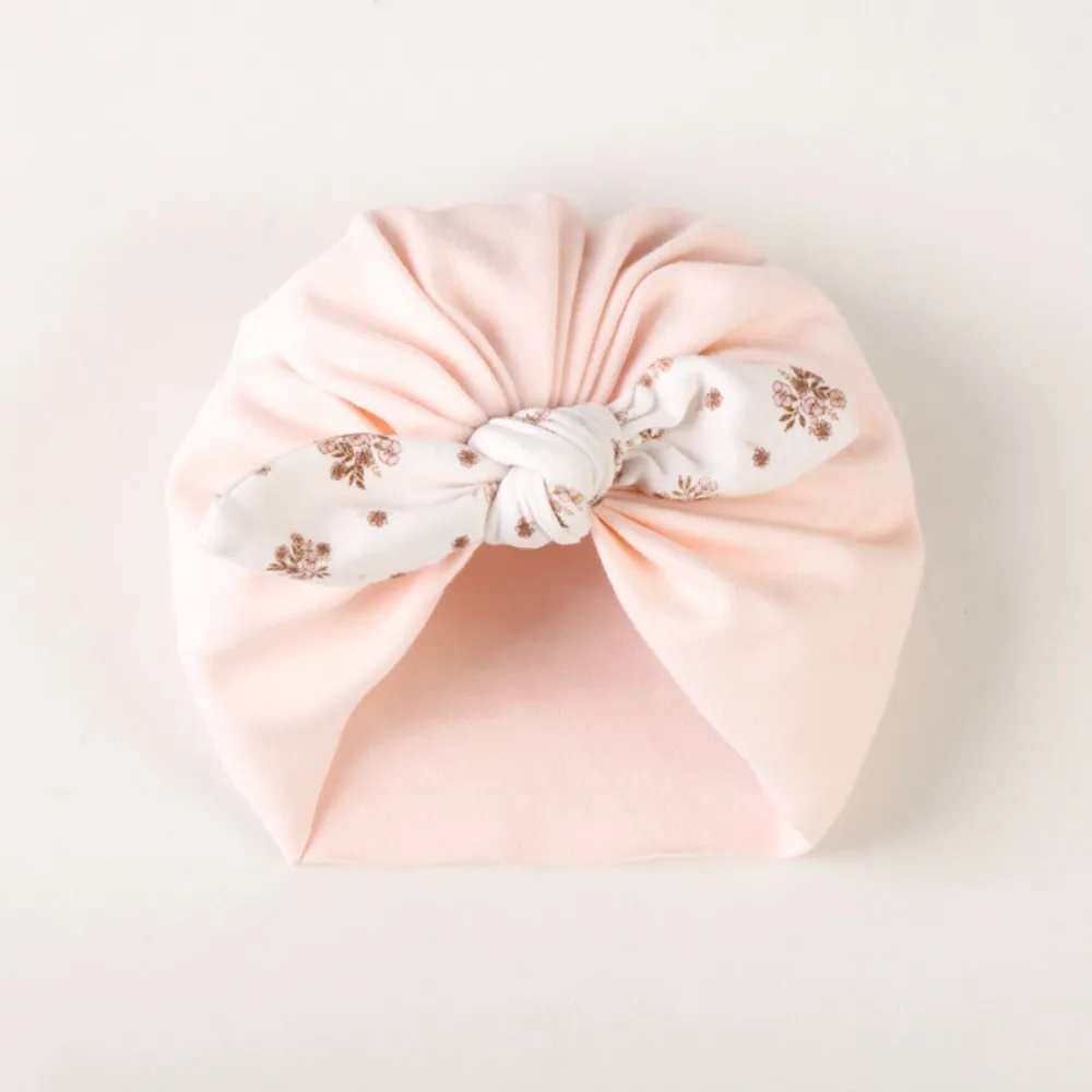 

Headwear Cotton Boneless Muslin Hat Cartoon Soft Baby Fetal Cap Elastic 0-5 Months Newborn Turban Hat Spring