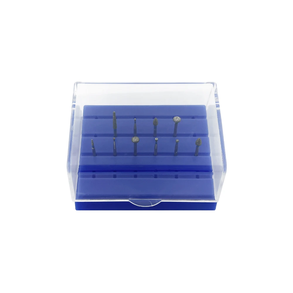 24 Holes Plastic Dental Bur Holder Disinfection Carbide Burs Block Drills Case Box Dental Bur Endo Files Holder Disinfection Box