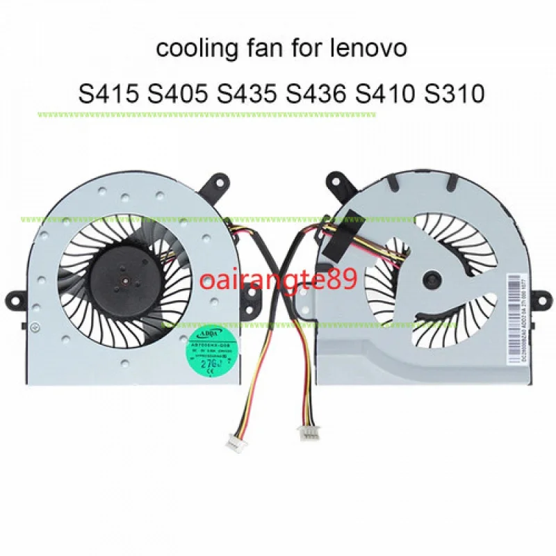 A + para ventilador de refrigeração de CPU para Lenovo Ideapad S405 S415 S435 S436 S310 S410 S300 S400 S400U