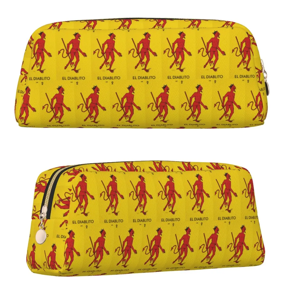 Vibrant Mexican Lottery Bingo Pencil Cases for Students School Pen Box Pencil Bag Pencil Pouch Storage Stationery Supplies