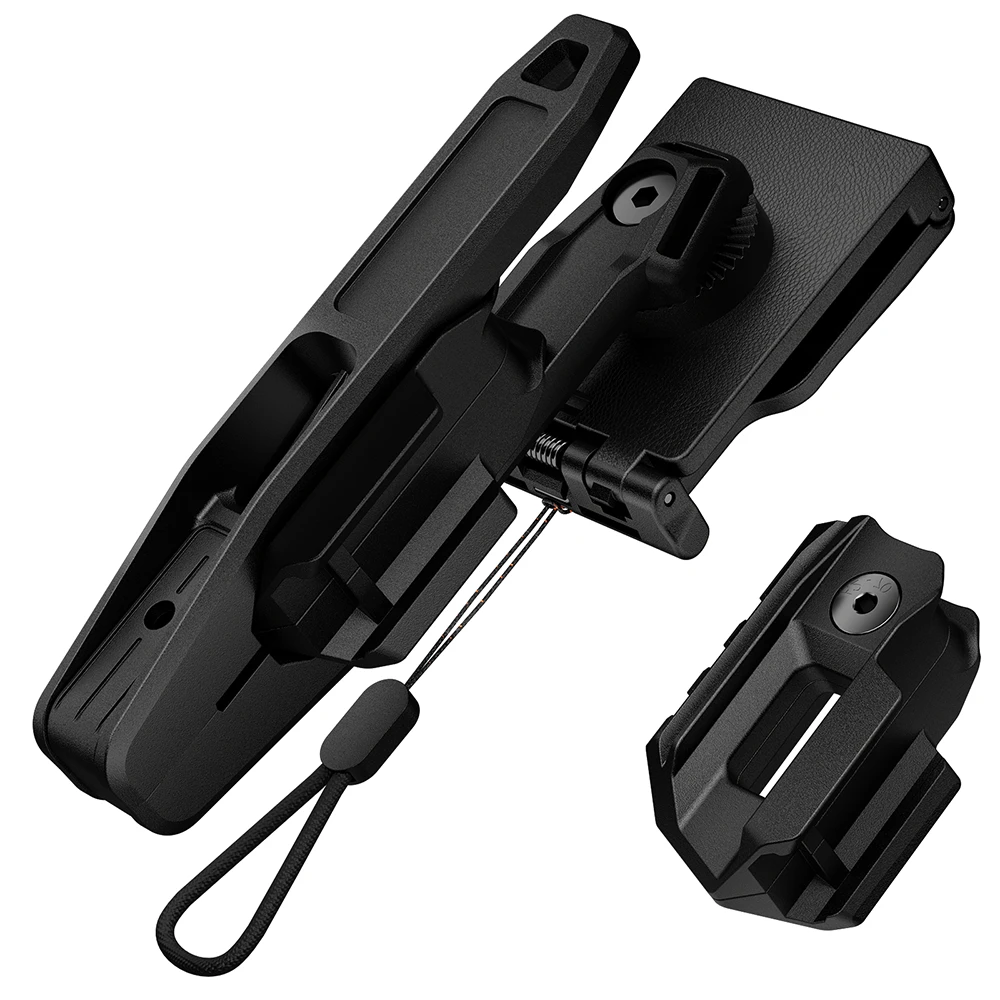 9mm/SW40/357 Pistolenholster mit Schiene und Schnellverschluss-Zurückziehmechanismus für Alle Doppelstapel-Pistolen – Detail 1