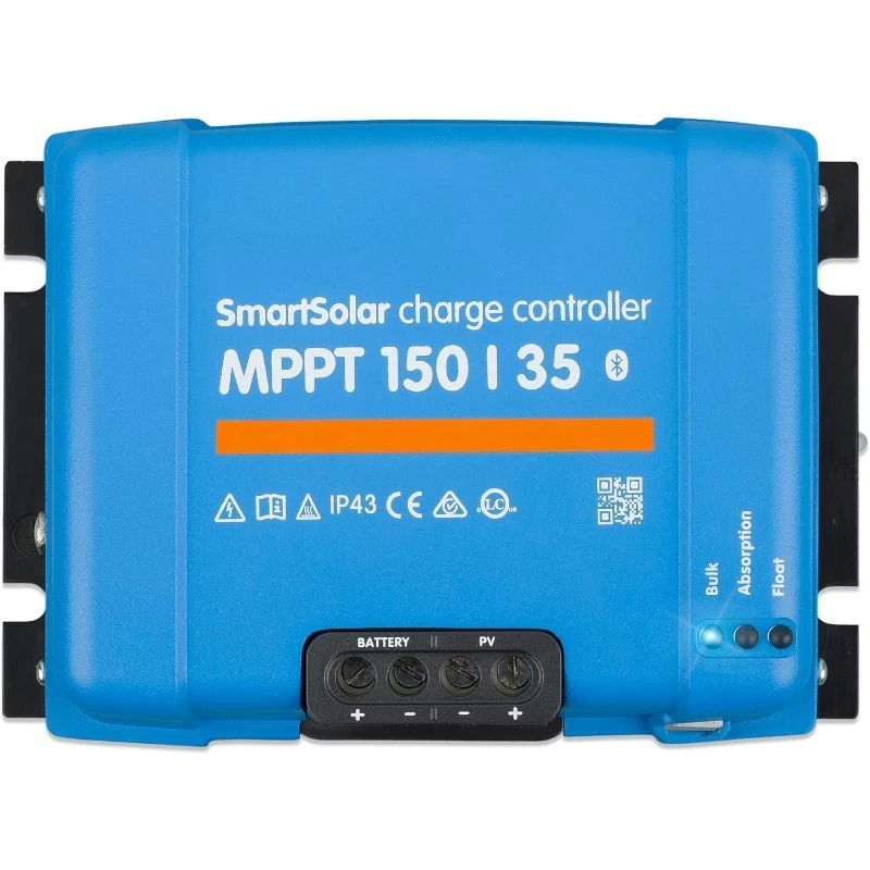 SmartSolar MPPT Solar Charge Controller (Bluetooth) - Charge Controllers for Solar Panels - 150V 35 amp 12/24/36/48-Volt