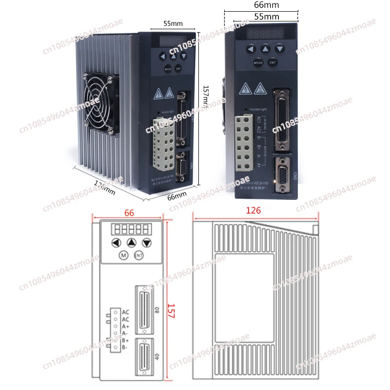 For 60 86 Series Hybrid Step,Servo Driver,Closed Loop Driver,HB860MB,AC24-80V current 6A Default 200KHz/500KHz