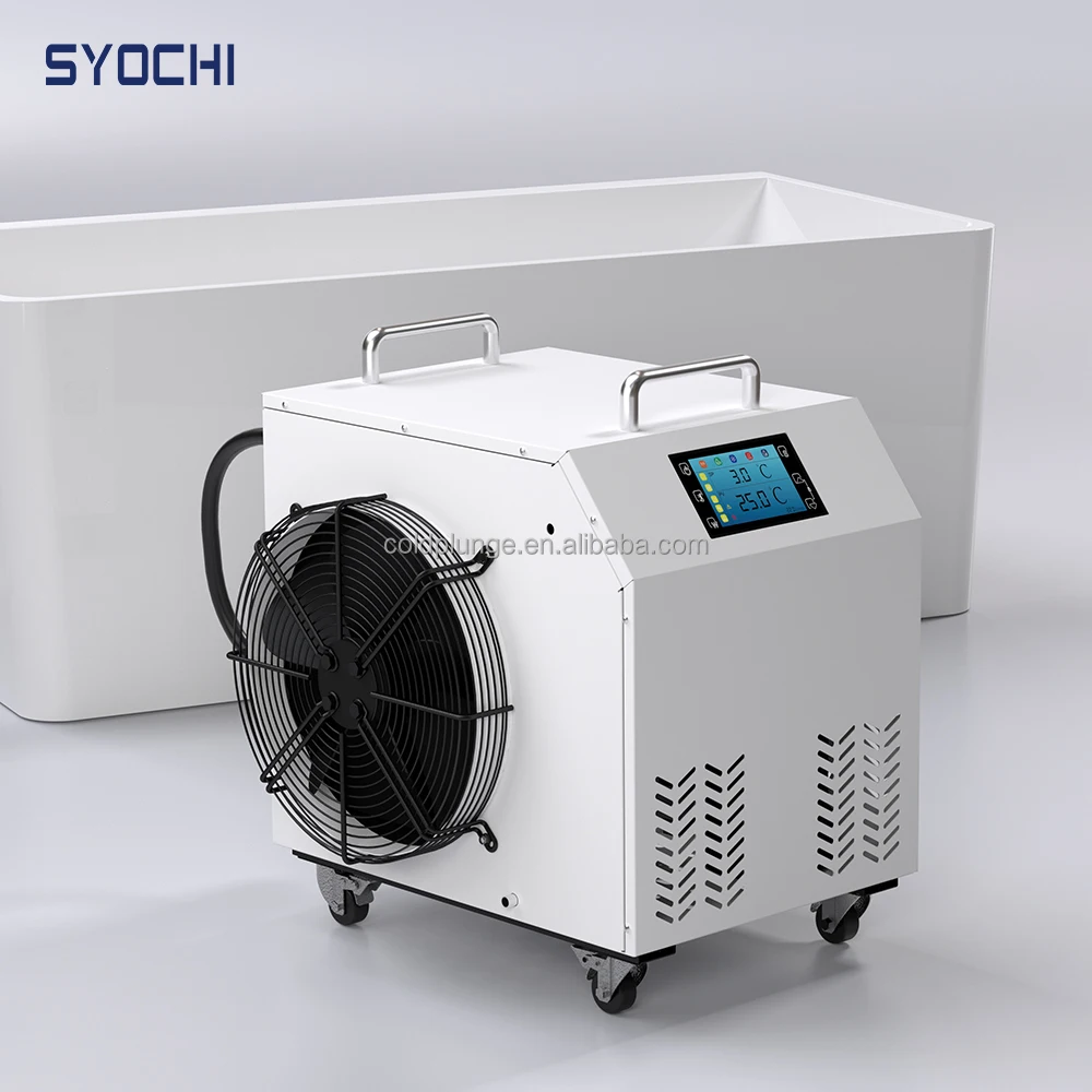 Syochi Ice Bath Recovery Ozone Cycle Use Water Cooled Cold Plunge Chiller With Filter Water Chiller Ice Bath Chiller